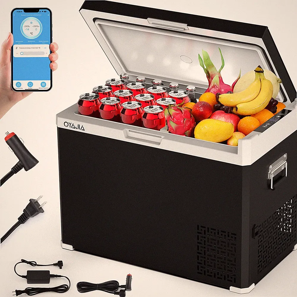 40-50L Kompressor Kühlbox elektrisch Gefrierbox Tragbarer Autokühlschrank DC/AC