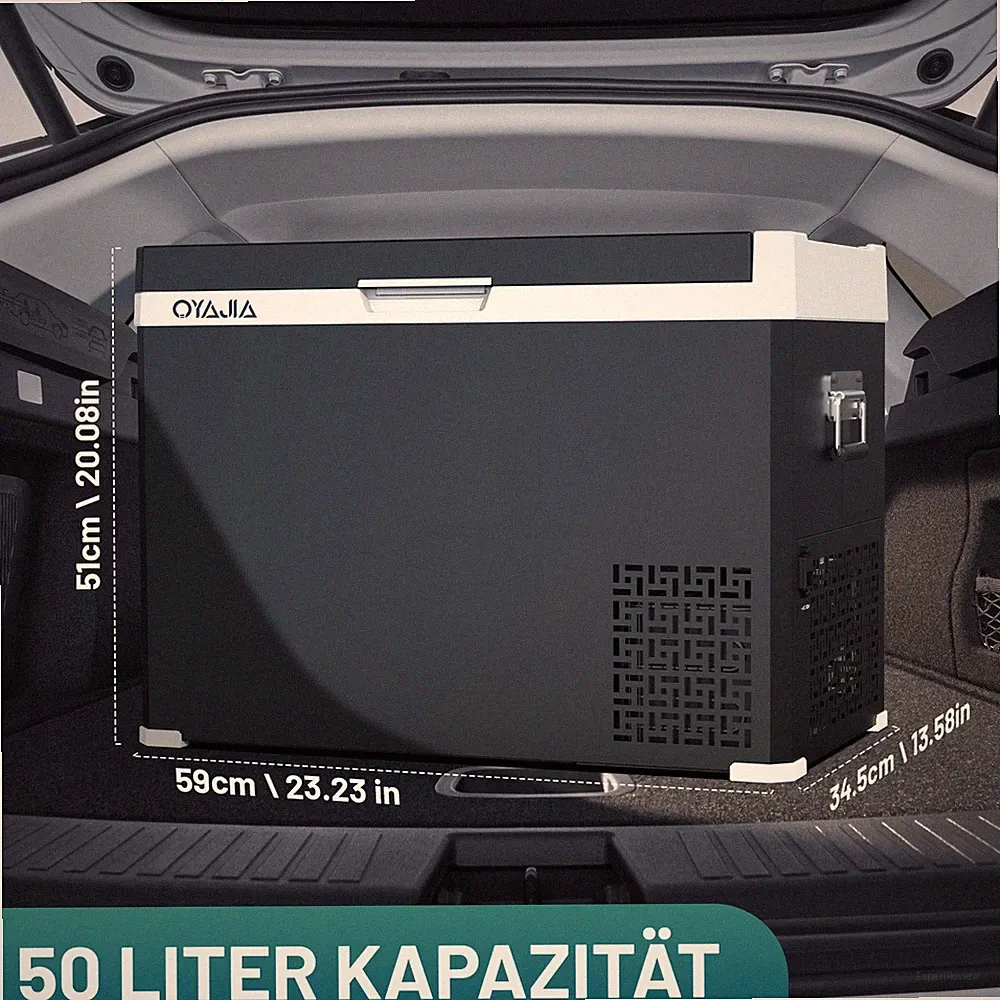 40/50L Kompressor Kühlbox Elektrisch Gefrierbox Tragbarer Autokühlschrank Rädern