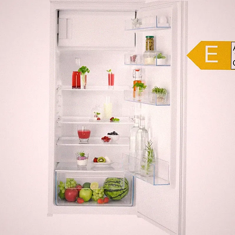 AEG Einbaukühlschrank 188L E 122cm Schlepptür LED Gefrierfach weiß