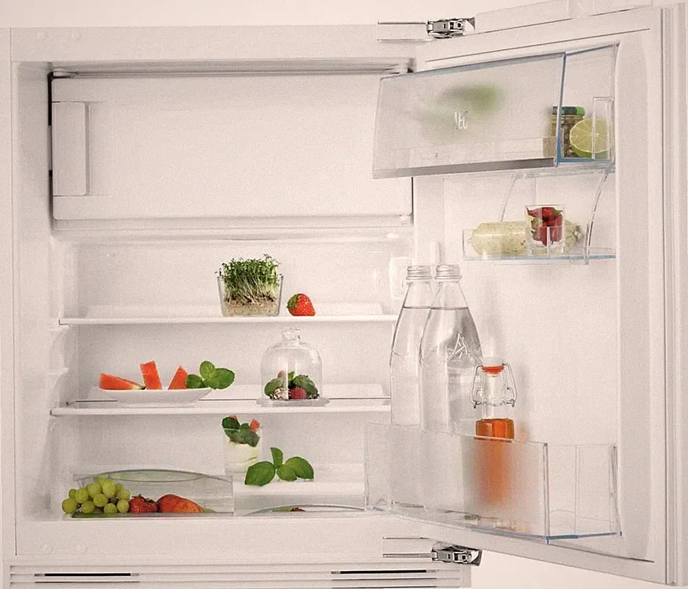 AEG OSF6I82EF Unterbau Kühlschrank mit Gefrierfach, Nischenhöhe 82 cm, 110 L, Fe