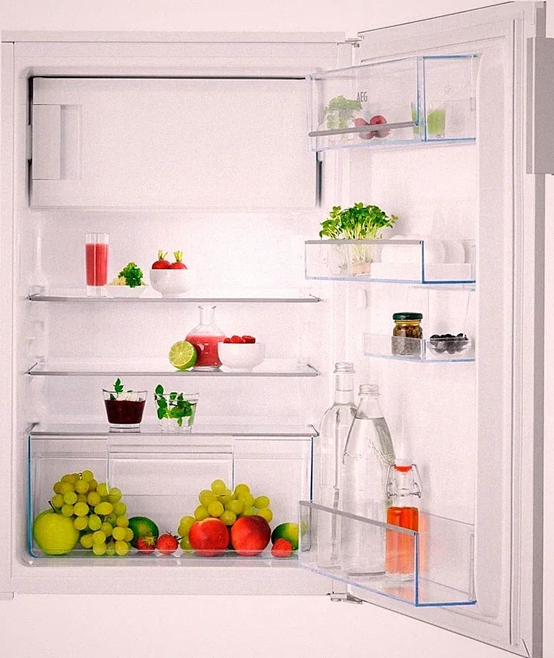 AEG Serie 5000 OSF5O881EE Einbau Kühlschrank mit Gefrierfach Festtür OptiSpace