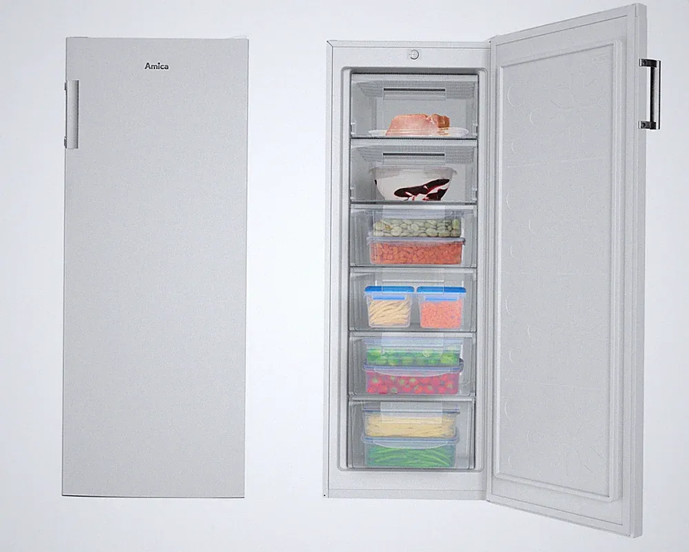 Amica Gefrierschrank 177L weiß 144cm hoch EEK: D Tiefkühlschrank freistehend