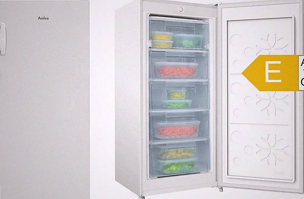 Amica Gefrierschrank GS 321 110 W 145l weiß E 125cm 4 Schubladen Standgerät