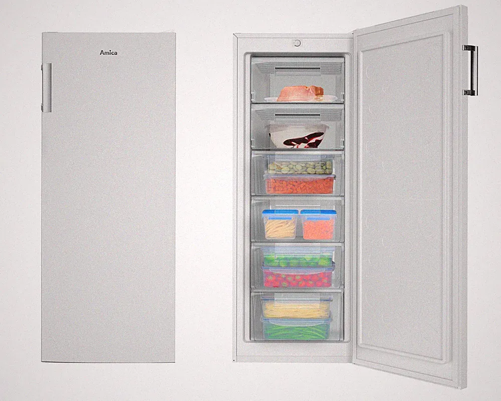 Amica Gefrierschrank Weiß Tiefkühltruhe 177 Liter 144cm hoch EEK: C
