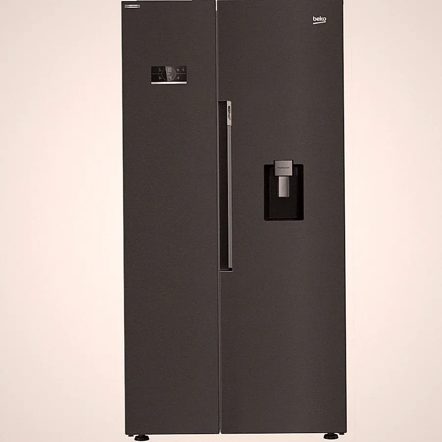 Beko Amerikanischer kühlschrank 91cm 576l nofrost schwarz