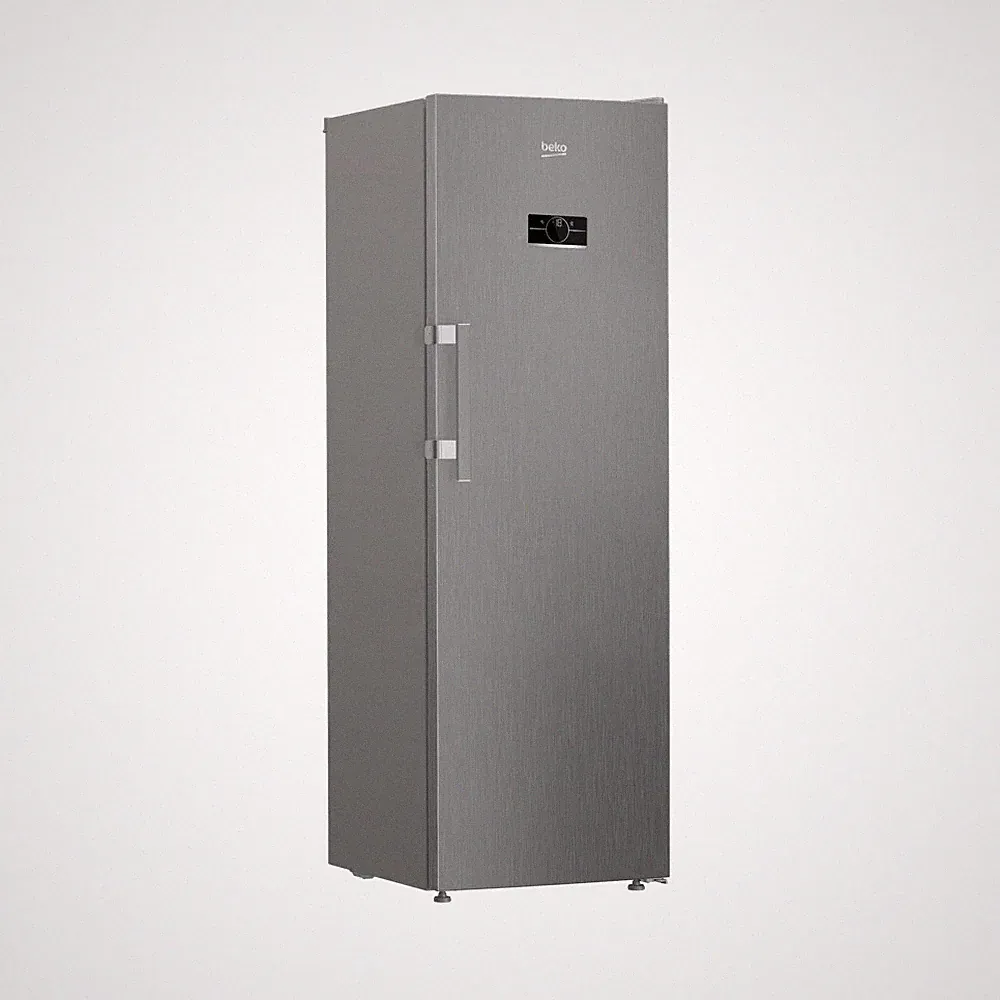 Beko Gefrierschrank 286L No Frost Edelstahl 5 Schubladen Schnellgefrieren EEK: D