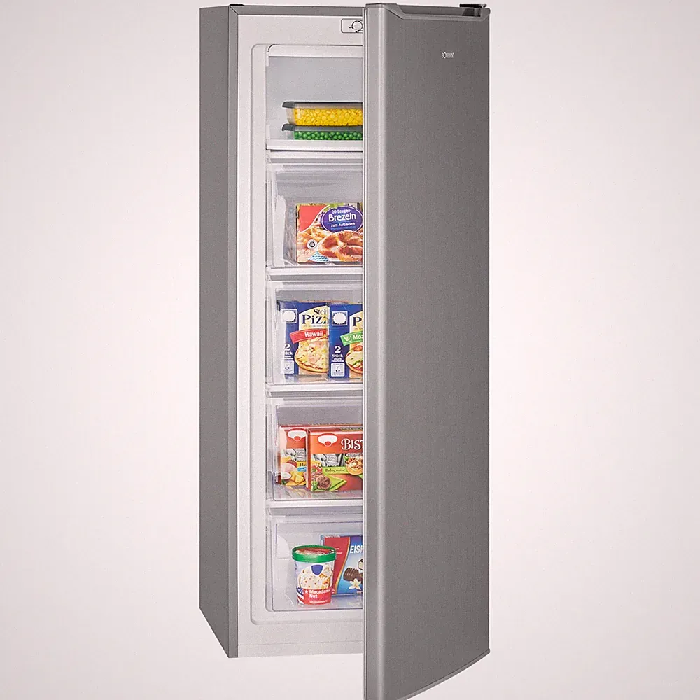 Bomann Gefrierschrank GS 7364 inox, 168 Liter, 4 Schubladen + 1 Fach, NEU