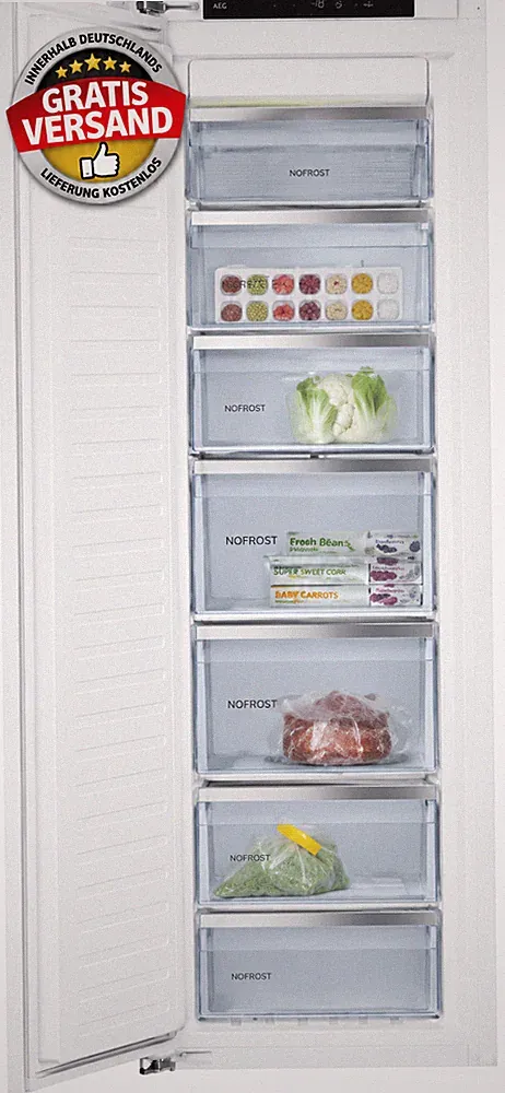 Bosch GIN81ACE0 Serie 6Einbau Gefrierschrank NoFrost 212L BigBox SuperGefrieren