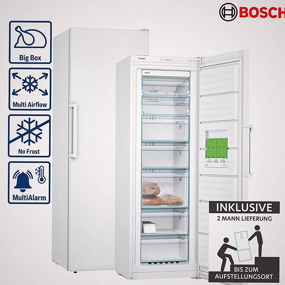 Bosch GSN33FWEV Gefrierschrank NoFrost Big-Box-Schublade 225 L 2ML