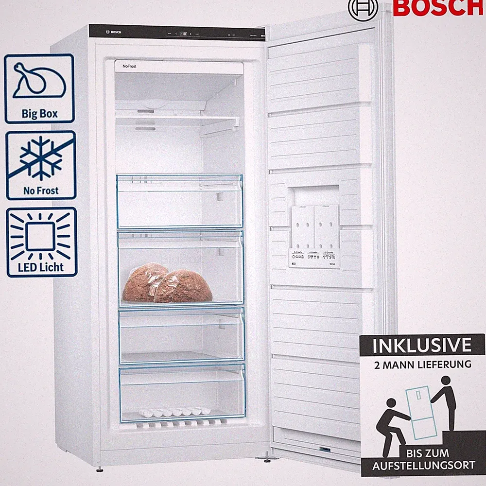Weißer Gefrierschrank No Frost