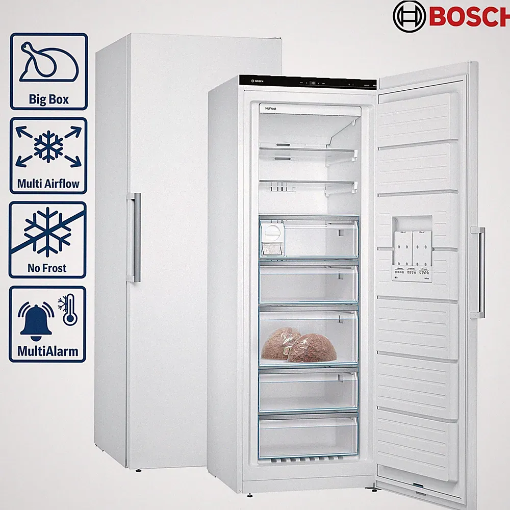 Bosch GSN58AWDP Gefrierschrank NoFrost FreshSense IceTwister 366L