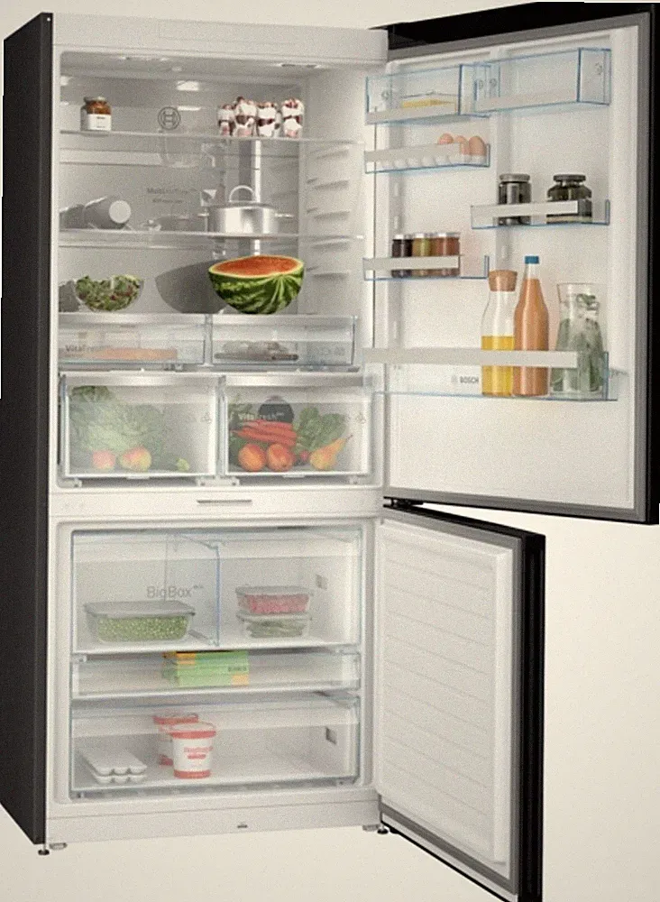Bosch - Kühl Gefrierkombination KGP86AXB0N - Schwarz - NoFrost - Groß - Modern