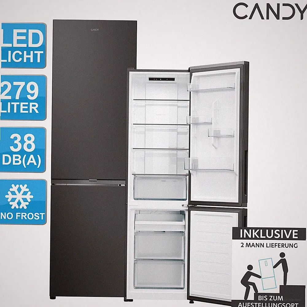 Candy CNCQ2T518EB Kühl-Gefrierkombination Total No Frost Fresh 0°C Zone 2ML