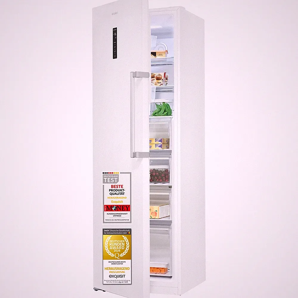 Exquisit Gefrierschrank GS295-NF-H-040C weiss | 274 l Nutzinhalt | NoFrost