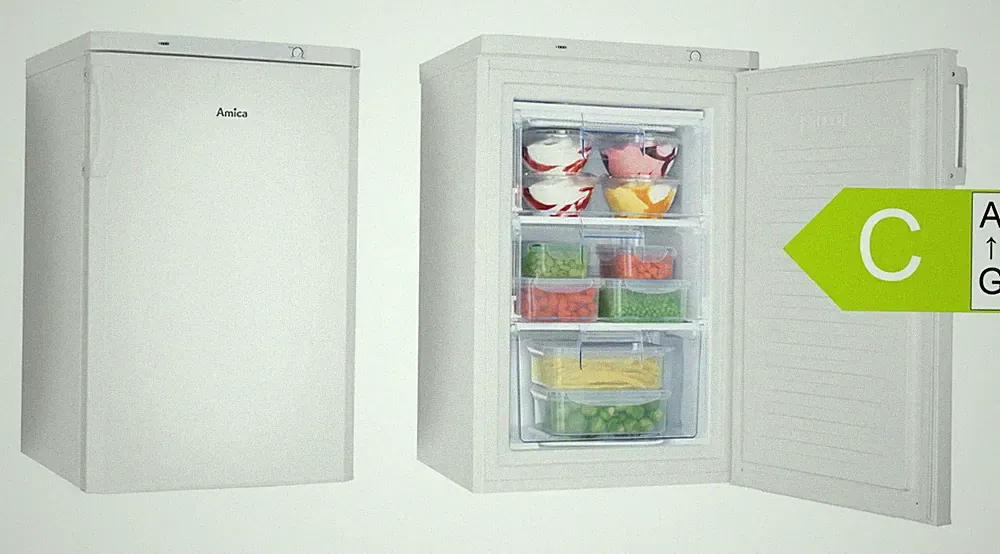 Gefrierschrank Amica GS 321 100 W 80l weiß Tischgerät EEK C Inverter 85cm