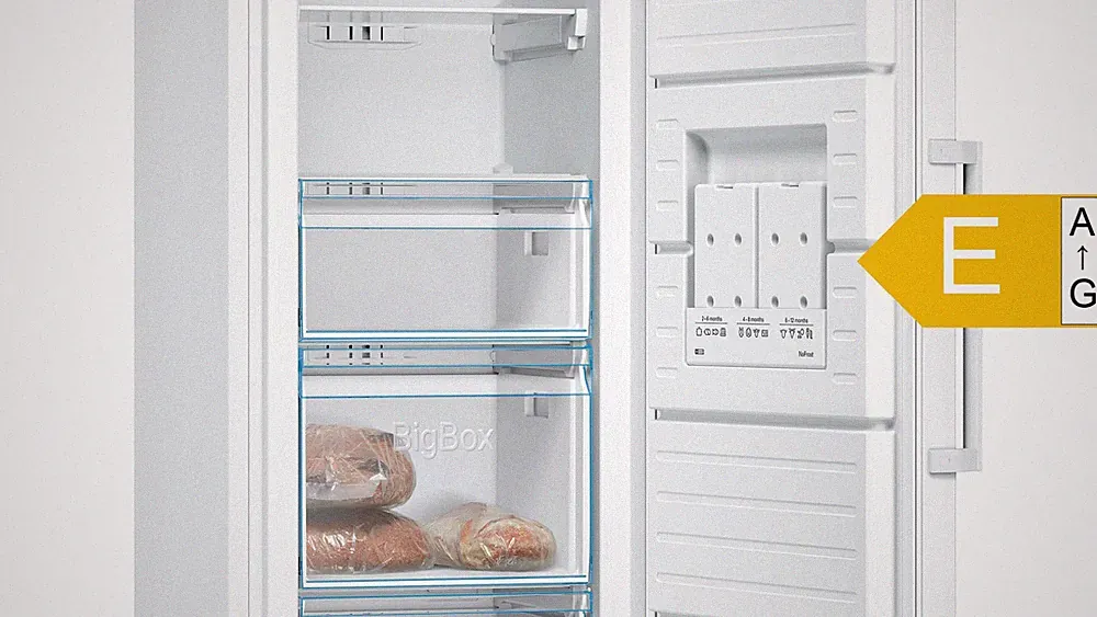 Gefrierschrank Bosch GSN36VWEP NoFrost 242L E weiß 186cm VarioZone BigBox