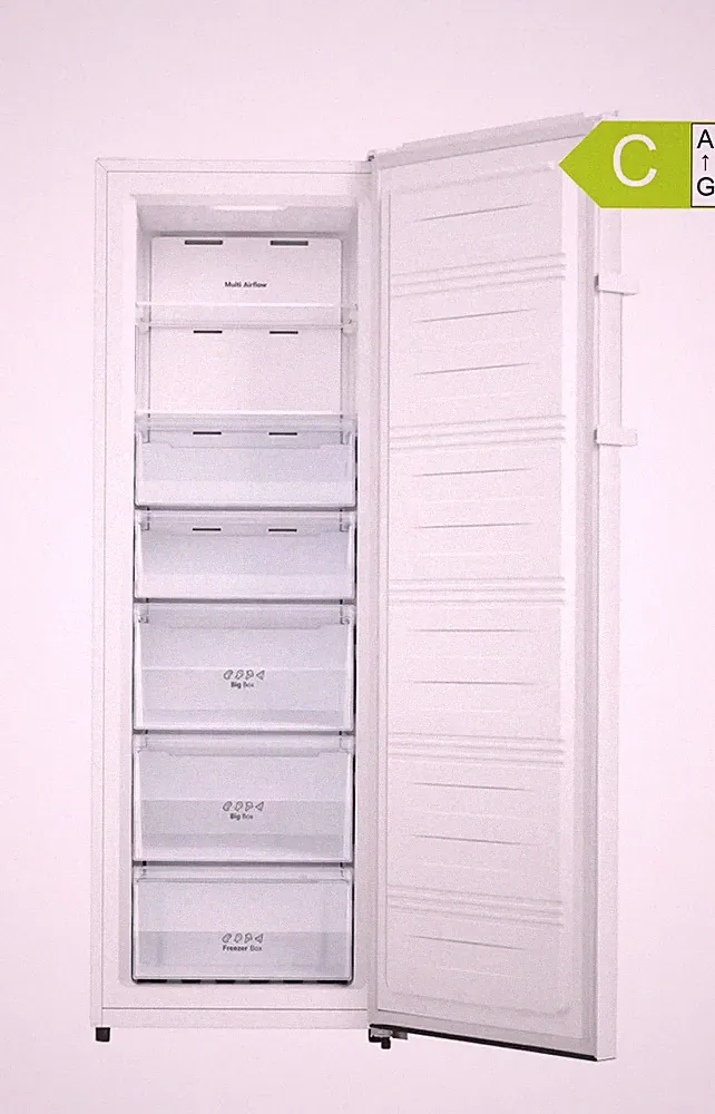 Gefrierschrank NoFrost 240L Edelstahl 172cm leise Multi AirFlow C