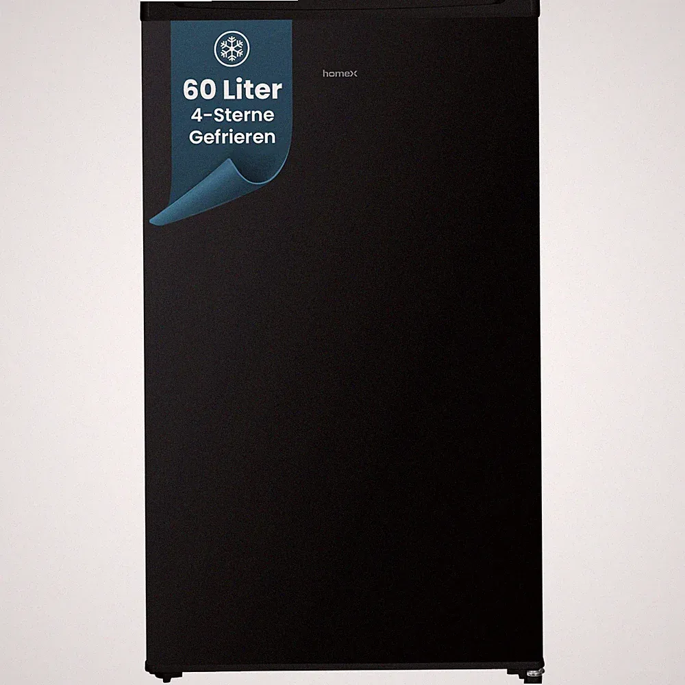 Gefrierschrank Tiefkühlschrank klein 60L 4-Sterne Gefrieren Freezer freistehend