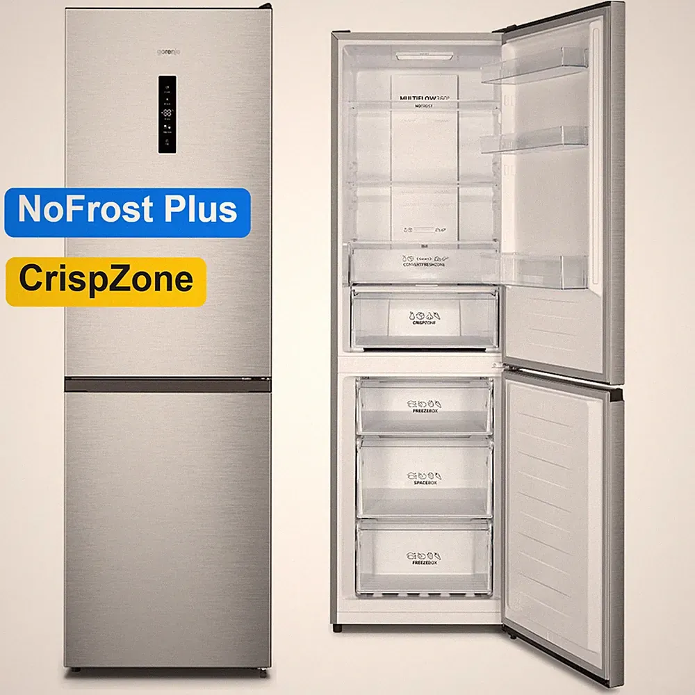 Gorenje Kühl Gefrierkombination NoFrost freistehend Kühlschrank 304 L. Display