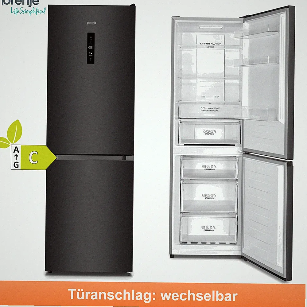 Gorenje Kühl Gefrierkombination NoFrost Plus freistehend Kühlschrank 304L NEU