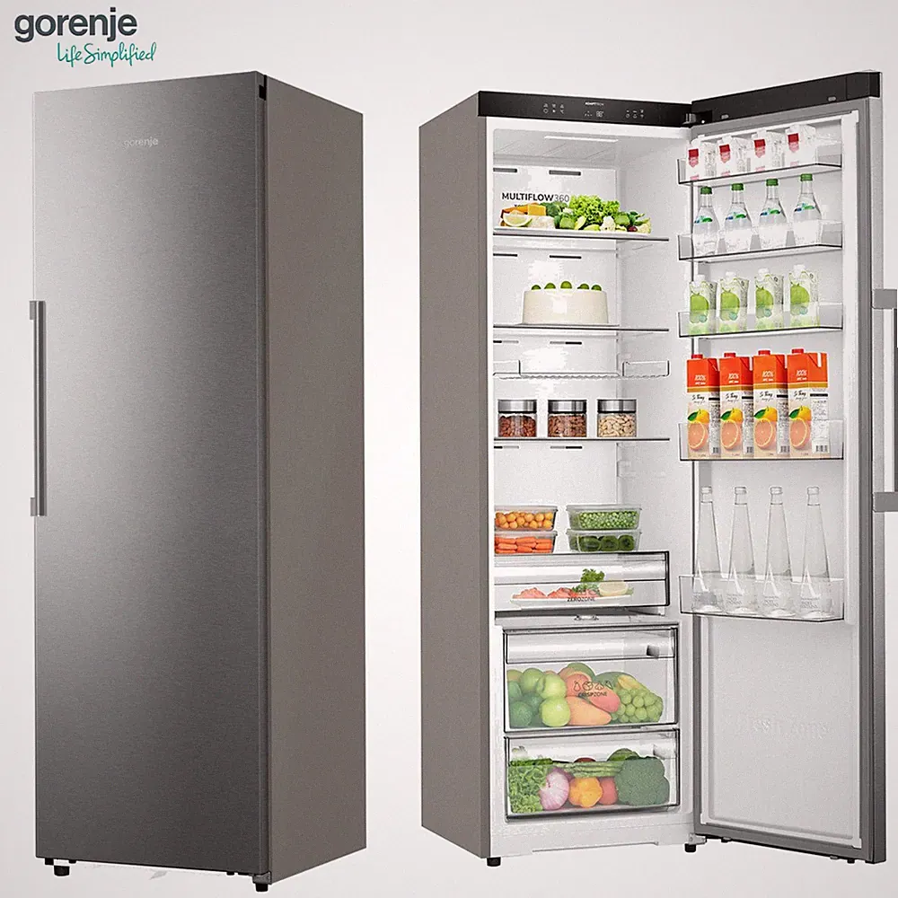 Gorenje Kühlgefrierkombination C Freistehend Edelstahl Optik NoFrost 186cm