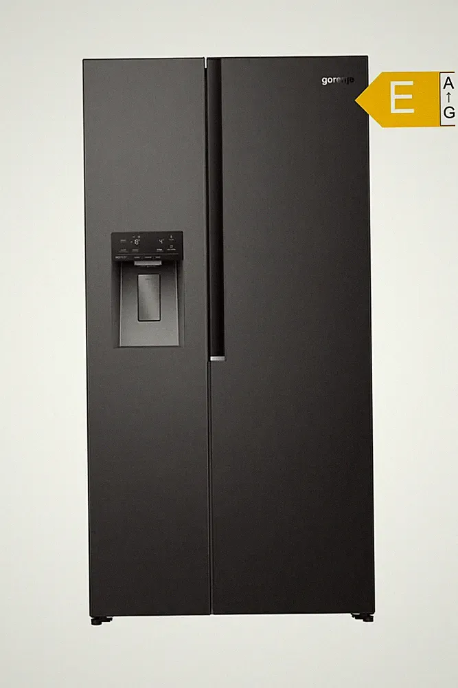 Gorenje Side-by-Side Kühlschrank NRS917E61BX Schwarz 528L NoFrost