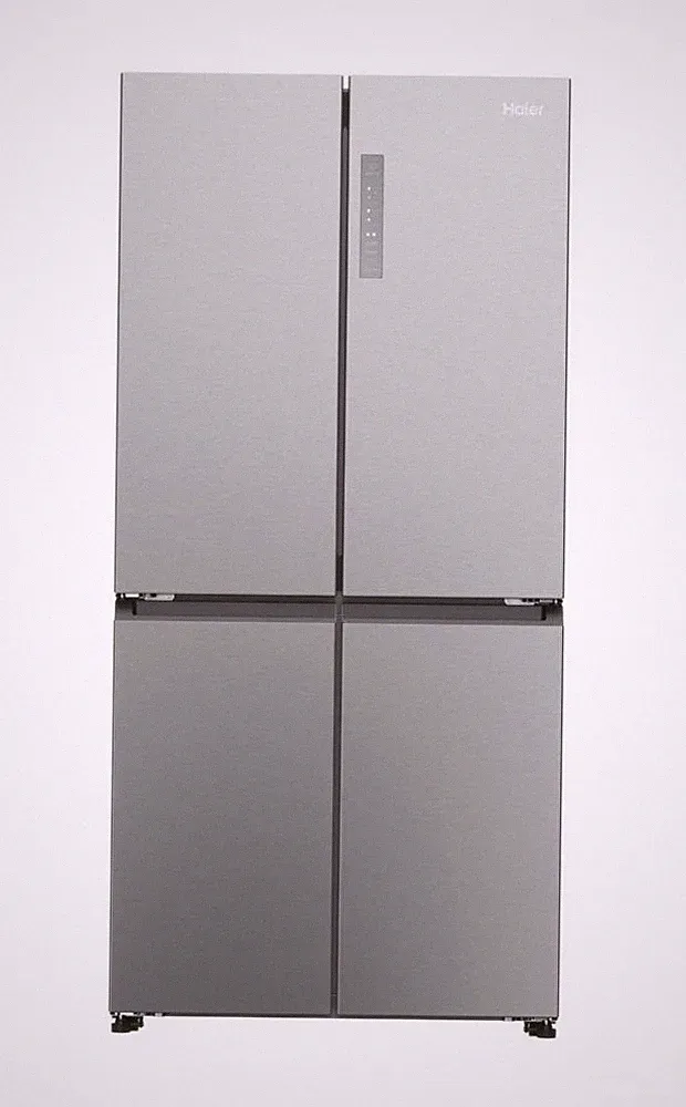Haier HCR3818ENMM Kombi-Kühlschrank Multi Door No Frost 4 Türen Silber