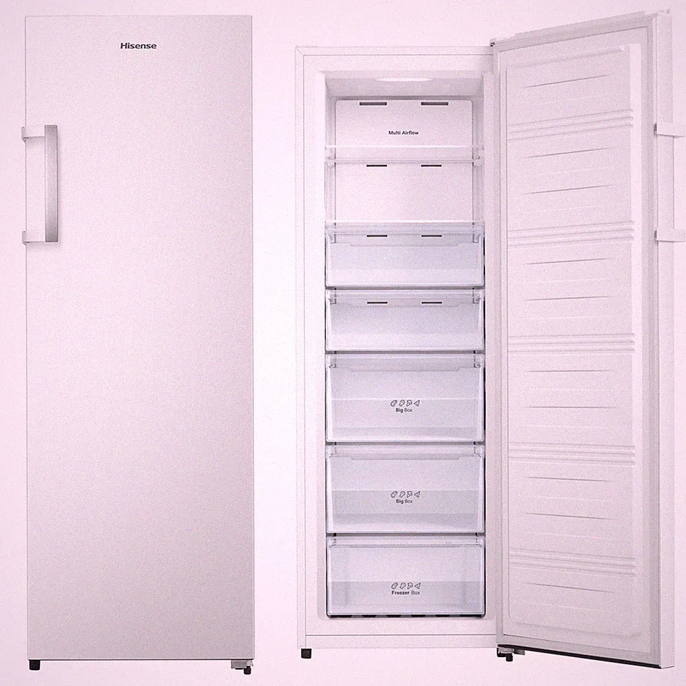 Hisense Gefrierschrank NoFrost Tiefkühlschrank Eisschrank freistehend Display
