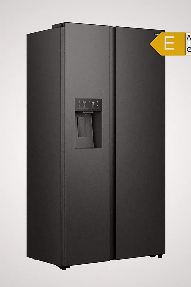 Hisense Side-by-Side Kühlschrank 528L Schwarz Eis-/Wasserspender NoFrost E