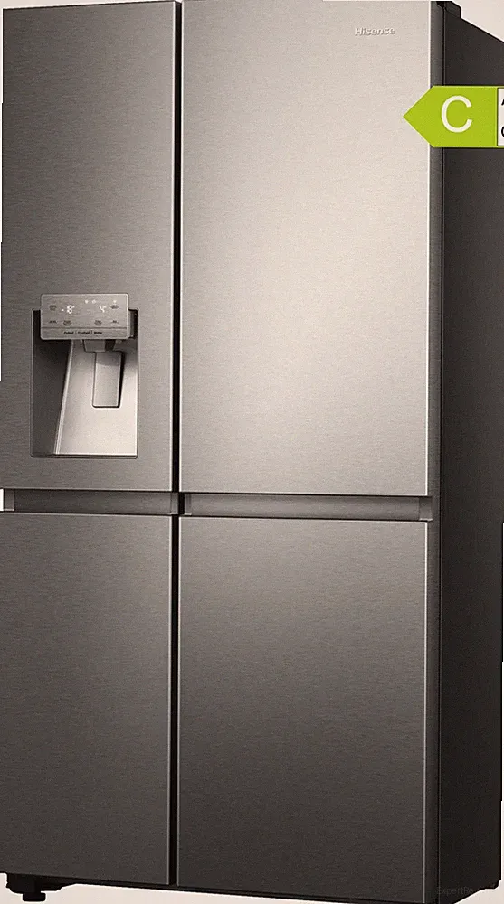 Hisense Side-by-Side Kühlschrank 632L NoFrost Inox Wasserspender EEK C