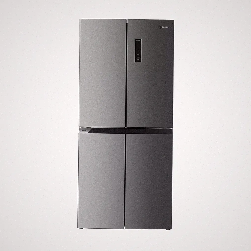 Indesit Kühlschrank im amerikanischen stil, 79,5 cm, 421 l, no-frost, edelstahl