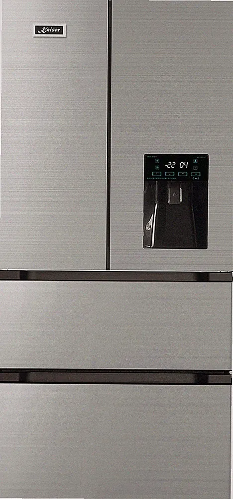 Kaiser 80420 Kühl-Gefrier Kombi Side-by-Side Kühlschrank NoFrost 506 l Edelstahl