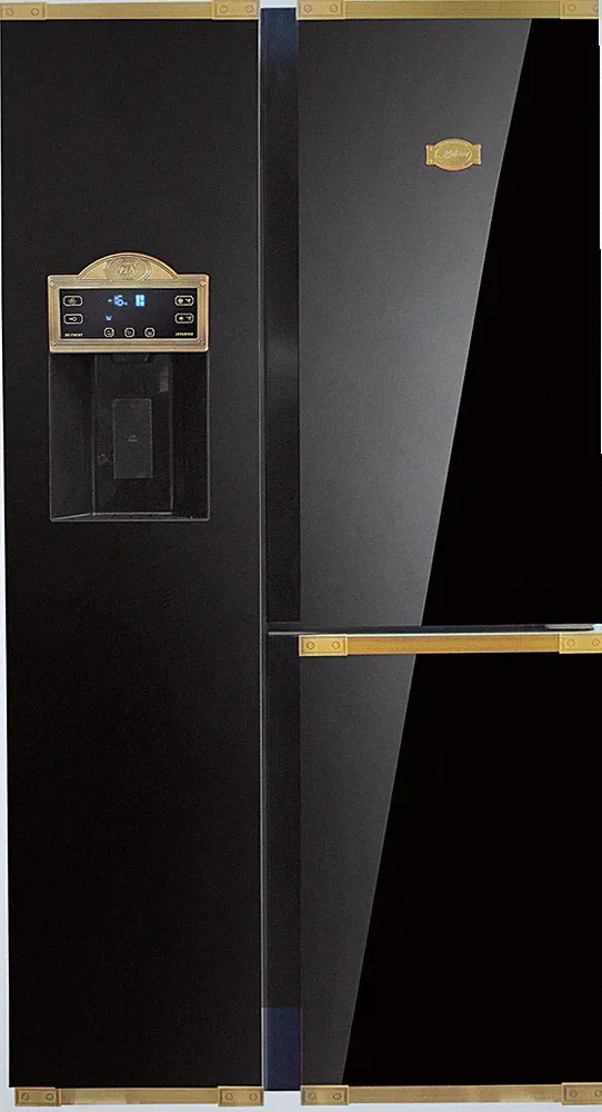 Kaiser KS 90300 EmAD Bio Retro Kühlschrank Elfenbein, No Frost 538 L 183 cm Glas