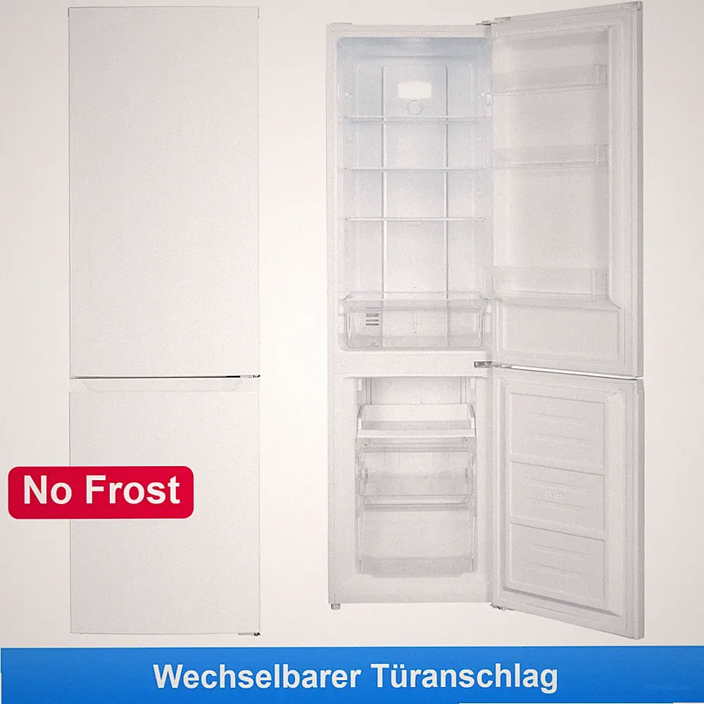 Kühl Gefrierkombination NoFrost Weiß 253 Liter Kühlschrank Freistehend LED NEU