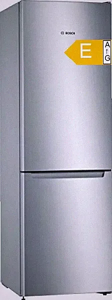 Kühlschrank Gefrierkombi NoFrost Edelstahloptik 176x60 cm KGN33NLEB E LED