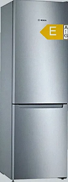 Kühlschrank Gefrierkombi NoFrost Edelstahloptik 176x60 cm KGN33NLEB E LED