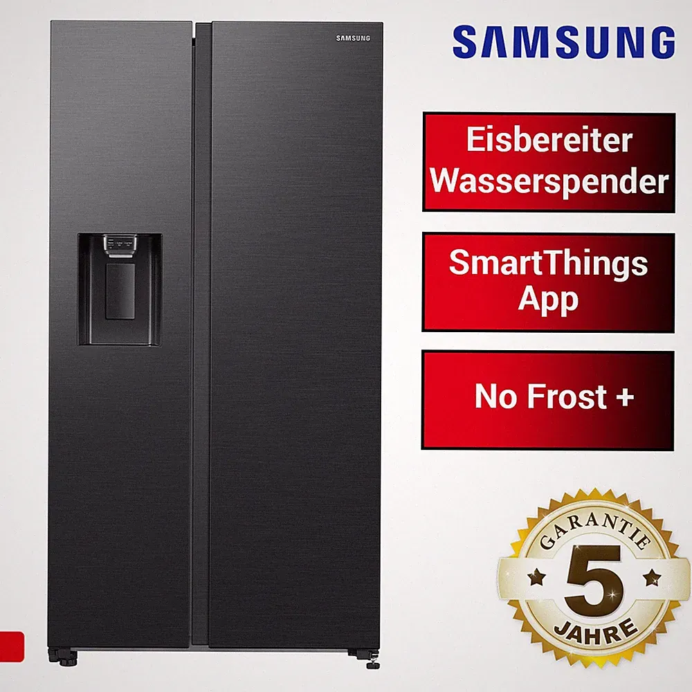 Kühlschrank Samsung RS64DG5303B1EF Side by Side/AI EnergyMode/Eis-/Wasserspender