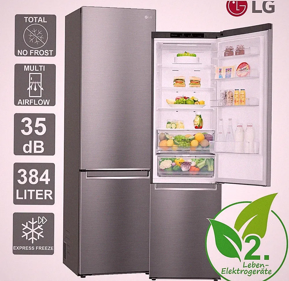 LG GBP52PZNCN1 Kühl-/Gefrierkombination 384 Liter Total NoFrost RO_GBP52PZNCN1_R