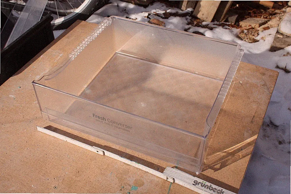 LG Kühlschrank Gefrierfach-Schublade / Eisfach transparent – ca. 46 cm breit