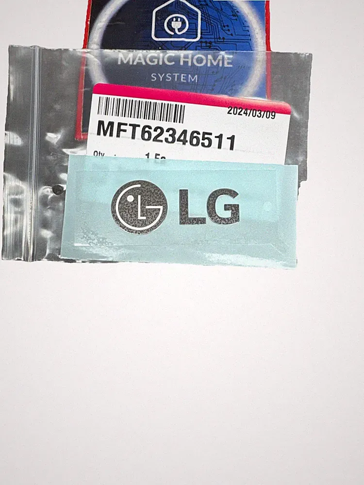 LG MFT62346511 Namensschild Plate Aufkleber für Kühlschrank Gefrierschrank