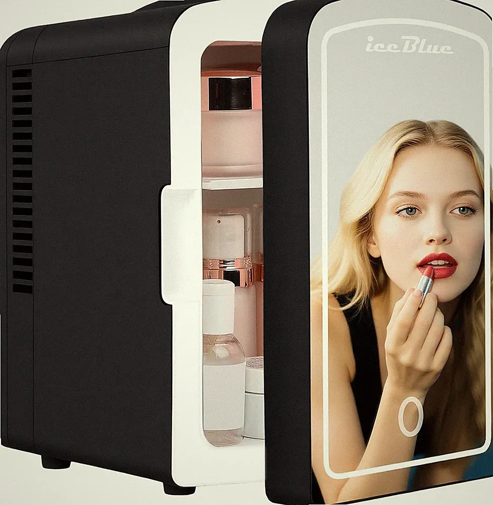 Mini-Kühlschrank, Hautpflege Kühlschrank Mit Verstellbarer Led-Licht, 4L / 6Dose