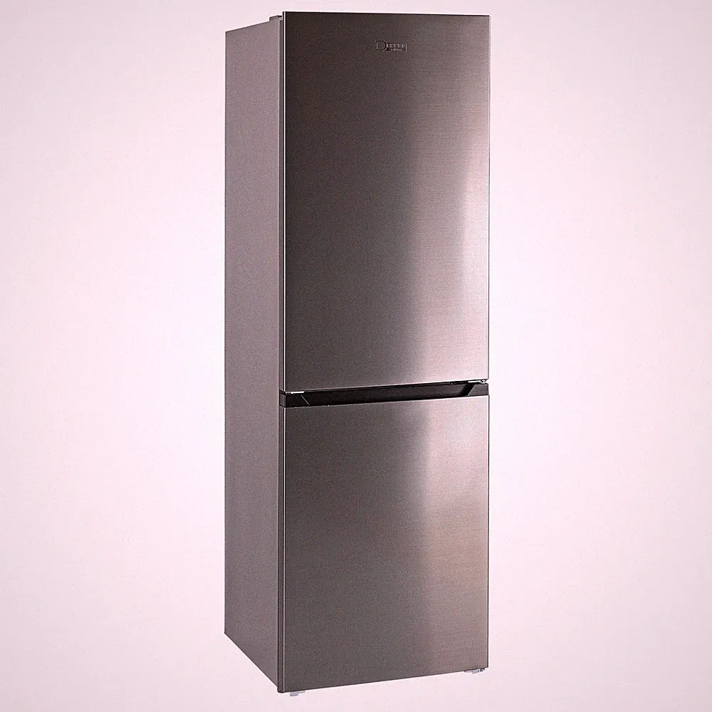 No Frost Kühlschrank Gefrierkombination Gefrierschrank silber 327 L EEK D LED