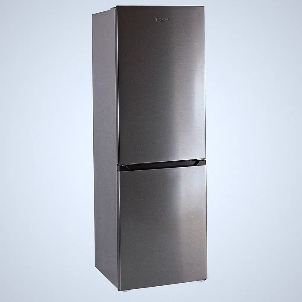 No Frost Kühlschrank Gefrierkombination Gefrierschrank silber 327 L EEK D LED
