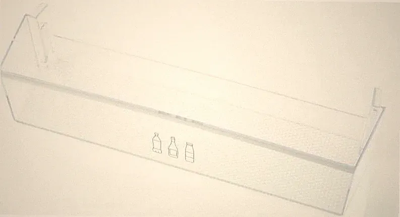 Original Beko Blomberg Kühl-Gefrierkombination untere Flaschenablage Schutzablage KNM4551i