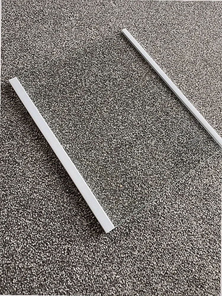 Original LG Amerikanische Kühl-Gefrierkombination kleine Glasablage mit Blende - Gefrierteil