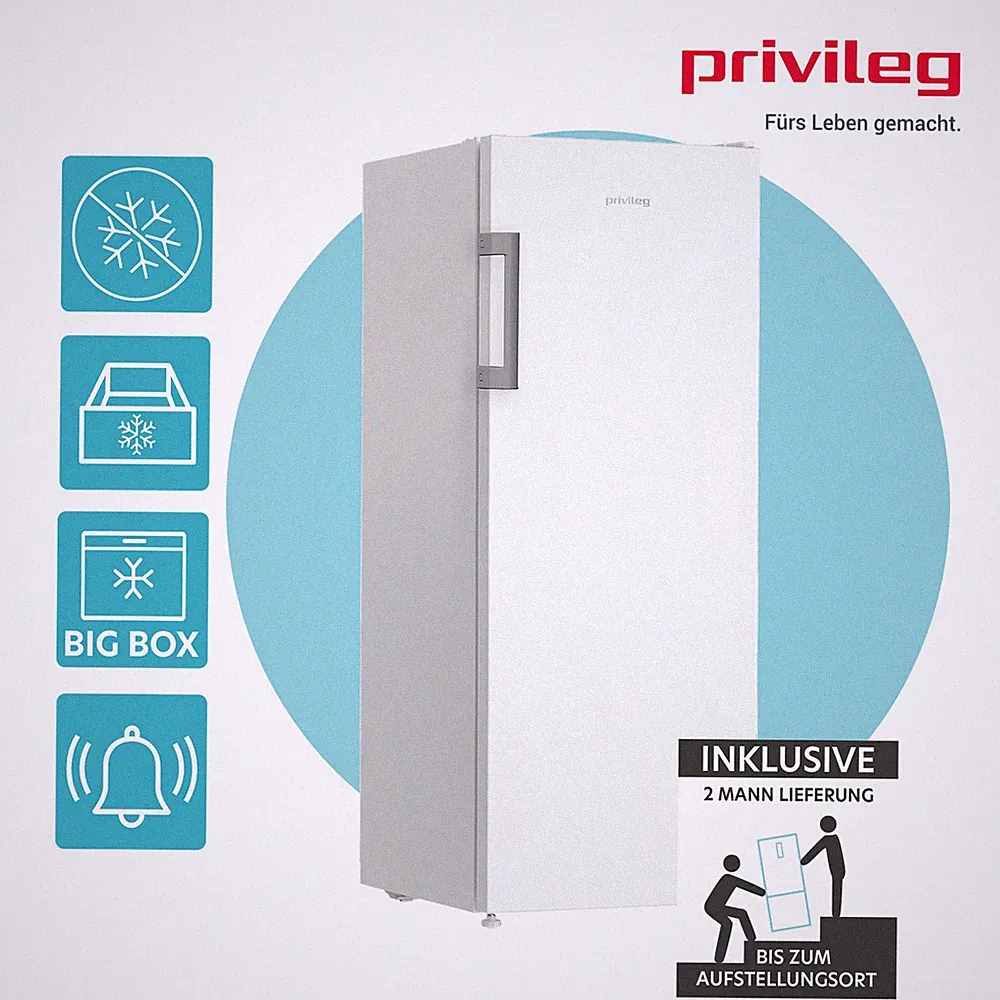 Privileg PFN W15160E Gefrierschrank No Frost Türalarm XXL Schubladen 2ML