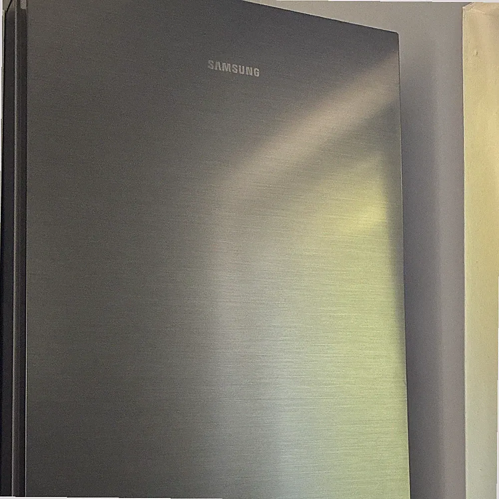 Samsung Kühlschrank 2-türig Gefrierfach unten Edelstahl Grau 60cm LED Eierfach