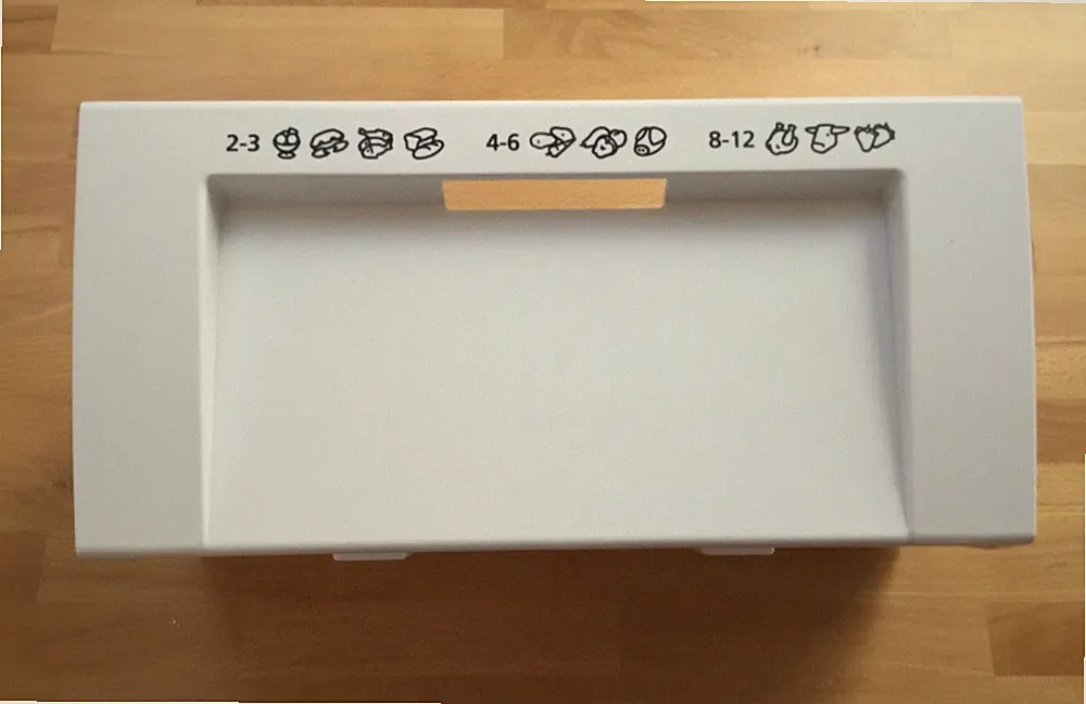 Schublade für IKEA-Whirlpool Gefrierschrank, weiß