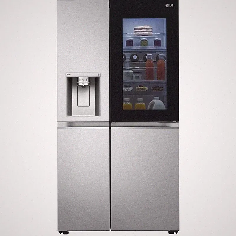 Side-by-Side Kühlschrank LG GSXV90MBAE Inox 635 Liter mit InstaView Door-in-Door