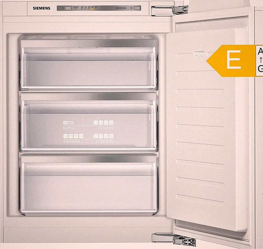 Siemens Einbau Gefrierschrank GI11VAFE0 iQ500 72l LowFrost 3 Schubladen